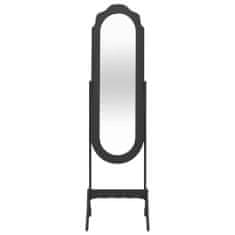 Vidaxl Samostatne stojace zrkadlo čierne 46x48x164 cm