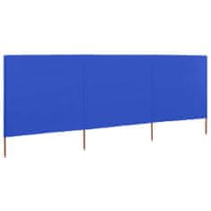 Petromila vidaXL 3-panelová zábrana proti vetru látková 400x160 cm azúrovo-modrá