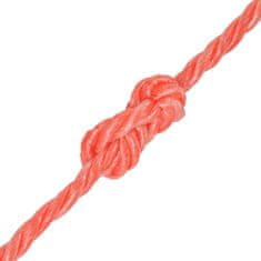 Vidaxl Krútené lano, polypropylén, 6 mm, 200 m, oranžové