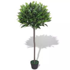 Petromila vidaXL Umelá rastlina, vavrín s kvetináčom 125 cm, zelený
