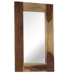 Vidaxl Zrkadlo z masívneho sheeshamového dreva 50x80 cm