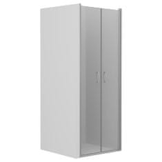Vidaxl Sprchové dvere priehľadné ESG 80x185 cm