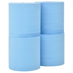 Vidaxl 3-vrstvové priemyselné papierové utierky 4 rolky 26 cm