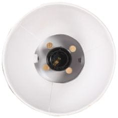 Petromila vidaXL Nástenná lampa, industriálny štýl, biela, okrúhla E27