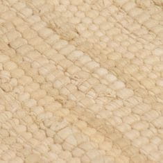 Vidaxl Ručne tkaný koberec Chindi, bavlna 160x230 cm, krémový