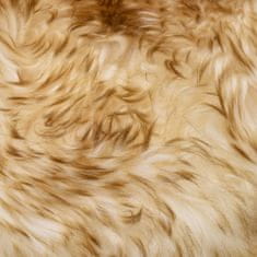 Petromila vidaXL Koberec z ovčej kože bielo-hnedý 60x180 cm