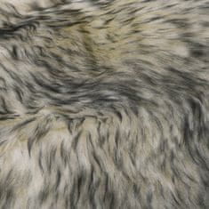 Petromila vidaXL Koberec z ovčej kože bielo-tmavosivý 60x180 cm