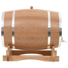 Vidaxl Sud na víno z dubového dreva s kohútikom 35 l