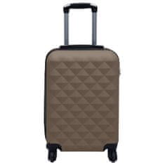 Vidaxl Súprava cestovných kufrov s tvrdým krytom 2 ks hnedá ABS