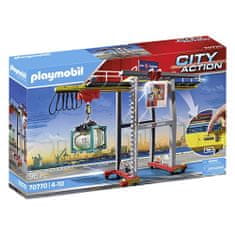 Playmobil Portálový žeriav s kontajnermi , Nákladná doprava, 96 dielikov