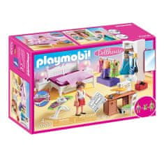 Playmobil Spálňa so šijacím kútom , Domčeky pre bábiky a príslušenstvo, 67 dielikov