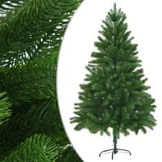 Vidaxl Umelý vianočný stromček, realistické ihličie 210 cm, zelený