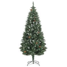 Vidaxl Umelý vianočný stromček LED a borovicové šišky 180 cm