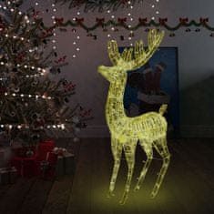 Vidaxl XXL Akrylový vianočný sob 250 LED 180 cm teplý biely