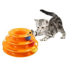 Mersjo Veža na hračky pre mačky s loptičkami