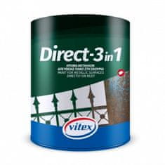Vitex Direct -1 10 farba na kov 2 v 1 základ aj vrch biely 0,75L