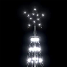 Vidaxl Vianočný stromček kužeľ studené biele svetlo 330 LED 70x300 cm
