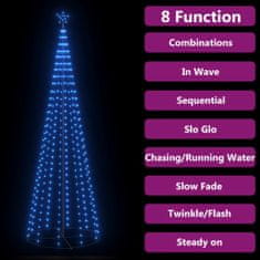 Vidaxl Vianočný stromček kužeľ modré svetlo 330 LED 100x300 cm