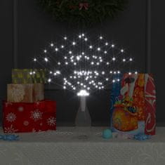 Vidaxl Vonkajší vianočný LED ohňostroj 10ks,studená biela 20cm,1400LED