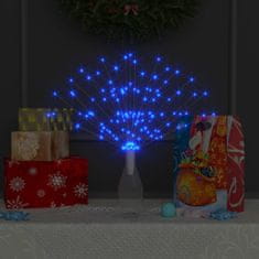 Vidaxl Vonkajší vianočný LED ohňostroj, modrá 20 cm, 140 LED