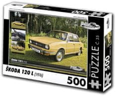 RETRO-AUTA© Puzzle č. 35 Škoda 120 L (1976) 500 dielikov