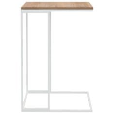 Vidaxl Príručný stolík biely 40x30x59 cm drevotrieska