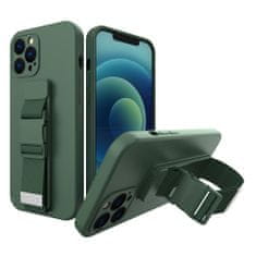 FORCELL puzdro na mobil s popruhem Rope Case iPhone 13 pre , tmavo, zelená, 9145576218228