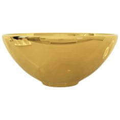 Petromila vidaXL Umývadlo 32,5x14 cm keramické zlaté