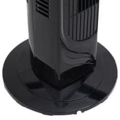 Vidaxl Vežový ventilátor s časovačom Φ24x80 cm čierny