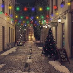 Vidaxl Vonkajšie reťazové svietidlo 60 ks okrúhle vianočná dekorácia 59 m