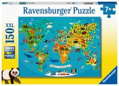 Ravensburger Zvieracia svetová mapa 150 dielikov