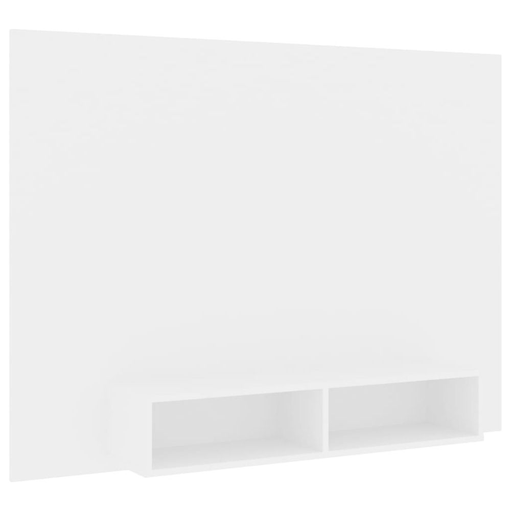 Vidaxl Nástenná TV skrinka biela 135x23,5x90 cm drevotrieska