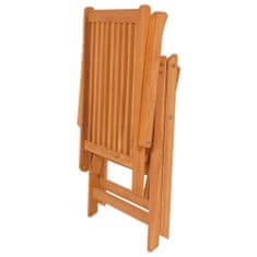 Vidaxl Záhradné stoličky 2 ks s antracitovými podložkami tíkový masív