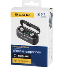Blow Slúchadlá BLOW Earbuds BTE200 Bluetooth 5.1, čierna