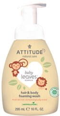 Attitude Detská umývacia pena (2 v 1) Baby leaves s vôňou hruškovej šťavy 295 ml