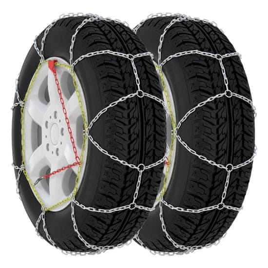 Vidaxl Snehové reťaze na pneumatiky 2 ks 9 mm, KN60