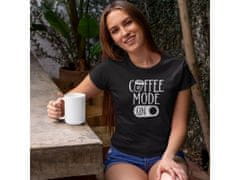 Fenomeno Dámske tričko Coffee mode on - Čierne Veľkosť: XL