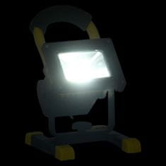 Vidaxl Nabíjateľný LED reflektor s rukoväťou 30 W studené biele svetlo