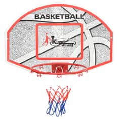 Vidaxl 5-dielna sada basketbalového koša na stenu 66x44,5 cm
