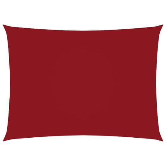 Vidaxl Tieniaca plachta oxfordská látka obdĺžniková 6x8 m červená