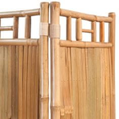 Vidaxl 5-panelový paraván z bambusu 200 x 160 cm