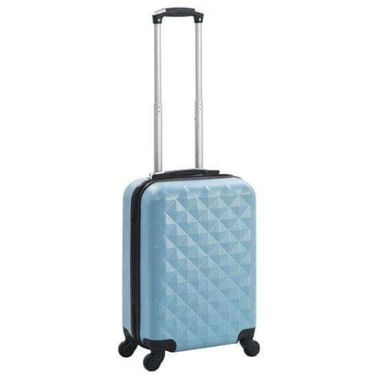 Vidaxl Cestovný kufor s tvrdým krytom modrý ABS