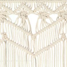 Petromila vidaXL Záclona macrame 140x240 cm bavlna