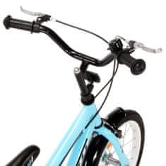 Petromila vidaXL Detský bicykel 14 palcový čierny a modrý