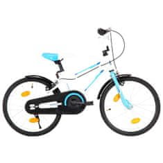 Petromila vidaXL Detský bicykel modrý a biely 18 palcový 
