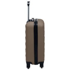 Petromila vidaXL Cestovný kufor s tvrdým krytom hnedý ABS