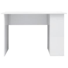 shumee Stôl lesklý biely 110x60x73 cm drevotrieska
