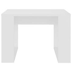 Vidaxl Príručný stolík biely 50x50x35 cm drevotrieska