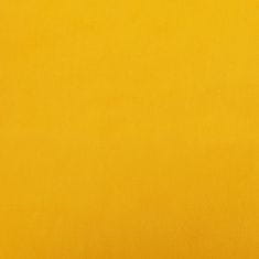 Vidaxl Podnožka horčicovo žltá 45x29,5x39 cm zamatová