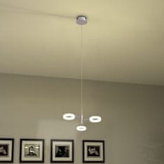 Vidaxl Stropné svietidlo LED s 3 žiarovkami, teplé biele svetlo